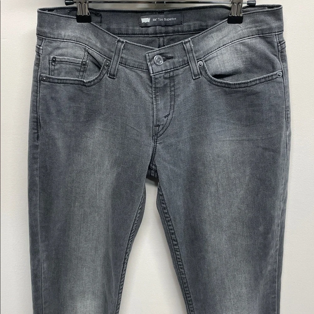 Levi’s 524 Too Superlow Skinny Jeans Black Wash W29 L32
